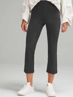 Ribbed Softstream Zip-leg Hugh Rise Cropped Pant 25”